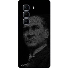 TechTree Infinix Hot 50 Pro Plus+ Uyumlu Gençliğe Hitabe Yazılı Atatürk Silüeti Baskılı Silikon Kılıf