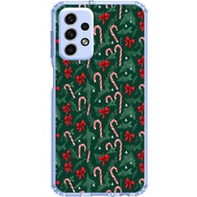 TechTree Samsung Galaxy A33 Uyumlu Yılbaşı Çam Ağacı ve Baston Şeker Baskılı Silikon Kılıf