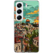 TechTree Tecno Camon 40 Pro Uyumlu Özgür Filistin ve Kubbetüs Sahra Baskılı Silikon Kılıf
