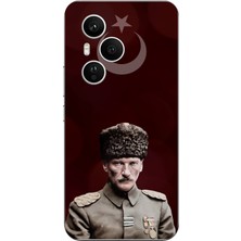 TechTree Honor 400 Pro Uyumlu Ay Yıldız ve Başkomutan Atatürk Baskılı Silikon Kılıf