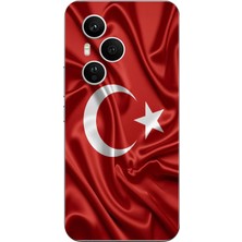 TechTree Honor 400 Pro Uyumlu Türk Bayrağı Baskılı Silikon Kılıf