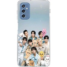TechTree Samsung Galaxy M52 Uyumlu Tray Kids K-Pop Grubu ve Skzoo Temalı Baskılı Silikon Kılıf
