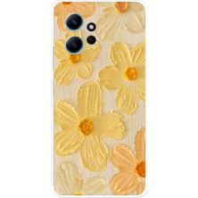TechTree Redmi Note 12 4g Uyumlu Güneşin Dokunuşu Sarı Papatya Baskılı Silikon Kılıf