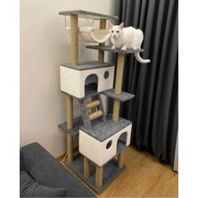 Feyza Design Renkli Kedi Tırmalama Evi ve Oyun Platformu ile Eğlenceli Anlar