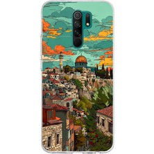 TechTree Redmi 9 Uyumlu Özgür Filistin ve Kubbetüs Sahra Baskılı Silikon Kılıf