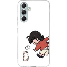 TechTree Samsung Galaxy A34 Uyumlu Zorla Çekiştirilen Sevgili - Çift Kombini Baskılı Silikon Kılıf