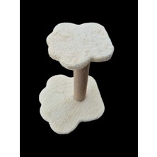 Feyza Design Iki Katlı Pati Desenli Kedi Tırmalama Tahtası, Eğlenceli ve Şık Tasarım