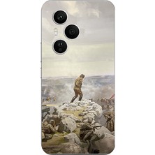 TechTree Honor 400 Pro Uyumlu Cephede Komutan Bağımsızlık Atatürk Baskılı Silikon Kılıf