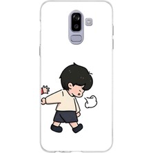 TechTree Samsung Galaxy J8-A6 Plus Uyumlu Zorla Götürülen Sevgili - Çift Kombini Baskılı Silikon Kılıf