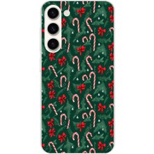 TechTree Samsung Galaxy S25 Plus Uyumlu Yılbaşı Çam Ağacı ve Baston Şeker Baskılı Silikon Kılıf