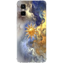 TechTree Infinix Gt 30 Pro Uyumlu 777 Güneş ve Bulut Tasarım Baskılı Silikon Kılıf