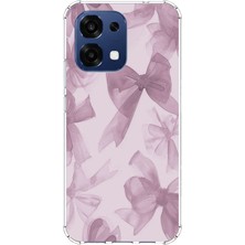 TechTree Oppo A6 Pro Uyumlu Menekşe Tonlu Fiyonk Baskılı Silikon Kılıf