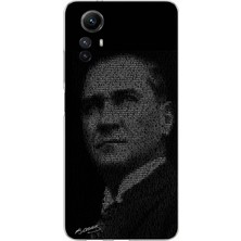 TechTree Redmi Note 12S Uyumlu Gençliğe Hitabe Yazılı Atatürk Silüeti Baskılı Silikon Kılıf