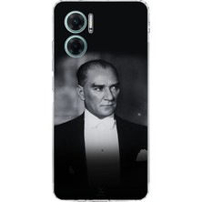 TechTree Redmi Note 11E Uyumlu Zarafet ve Asalet: Atatürk Smokinli Baskılı Silikon Kılıf