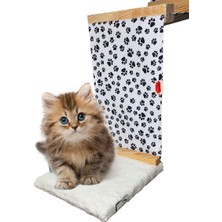 Feyza Design Yumuşak Peluş Kedi Köprüsü ve Raf Parkuru, 135CM Beyaz, Evcil Dostlar Için