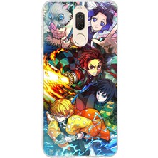 TechTree Huawei Mate 10 Lite Uyumlu Demon Slayer Efsanesi:iblis Avcıları Baskılı Silikon Kılıf