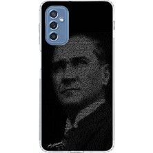 TechTree Samsung Galaxy M52 Uyumlu Gençliğe Hitabe Yazılı Atatürk Silüeti Baskılı Silikon Kılıf