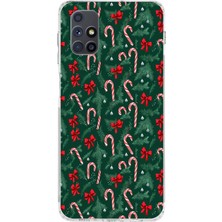 TechTree Samsung Galaxy M51 Uyumlu Yılbaşı Çam Ağacı ve Baston Şeker Baskılı Silikon Kılıf