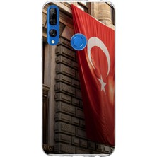 TechTree Honor 9x Uyumlu Dev Türk Bayrağı Baskılı Silikon Kılıf