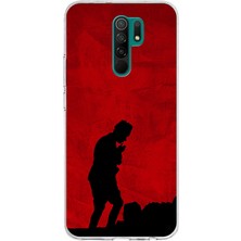 TechTree Redmi 9 Uyumlu Gölge ve Siluet Detaylı Atatürk Baskılı Silikon Kılıf