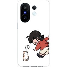 TechTree Vivo X200 Fe Uyumlu Zorla Çekiştirilen Sevgili - Çift Kombini Baskılı Silikon Kılıf