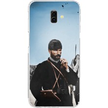 TechTree Samsung Galaxy J6 Plus Uyumlu Atatürk Cephede Baskılı Silikon Kılıf