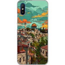 TechTree Redmi 9A Uyumlu Özgür Filistin ve Kubbetüs Sahra Baskılı Silikon Kılıf
