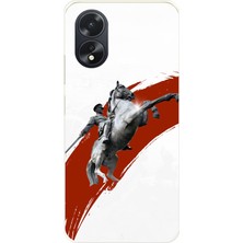 TechTree Oppo A38 Uyumlu Şaha Kalkmış At Detaylı Atatürk  Baskılı Silikon Kılıf