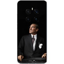 TechTree Honor Magic 7 Pro Uyumlu Ufka Bakan Lider Atatürk Baskılı Silikon Kılıf