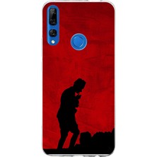 TechTree Huawei Y9 Prime (2019) Uyumlu Gölge ve Siluet Detaylı Atatürk Baskılı Silikon Kılıf