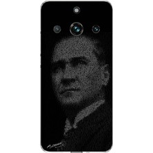 TechTree Realme 11 Pro-11 Pro Plus Uyumlu Gençliğe Hitabe Yazılı Atatürk Silüeti Baskılı Silikon Kılıf