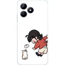 TechTree Realme Note 50 Uyumlu Zorla Çekiştirilen Sevgili - Çift Kombini Baskılı Silikon Kılıf