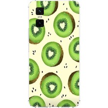 TechTree Infinix Gt 30 Pro Uyumlu Yeşil Kivi Dilimleri ve Kalp Çekirdek Baskılı Silikon Kılıf