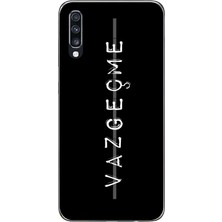 TechTree Samsung Galaxy A70 Uyumlu Vazgeçme Yazılı Baskılı Silikon Kılıf