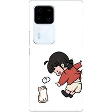 TechTree Vivo V30 Uyumlu Zorla Çekiştirilen Sevgili - Çift Kombini Baskılı Silikon Kılıf