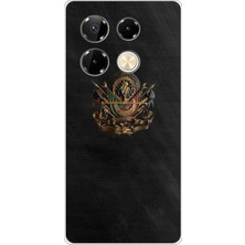TechTree Infinix Note 40 Pro Uyumlu Osmanlı Tuğrası Detaylı Baskılı Silikon Kılıf