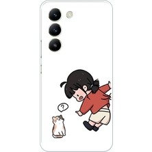 TechTree Vivo V30 Lite Uyumlu Zorla Çekiştirilen Sevgili - Çift Kombini Baskılı Silikon Kılıf