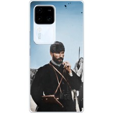 TechTree Vivo V30 Uyumlu Atatürk Cephede Baskılı Silikon Kılıf