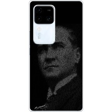 TechTree Vivo V30 Uyumlu Gençliğe Hitabe Yazılı Atatürk Silüeti Baskılı Silikon Kılıf