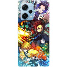 TechTree Redmi Note 12 Pro 5g Uyumlu Demon Slayer Efsanesi:iblis Avcıları Baskılı Silikon Kılıf