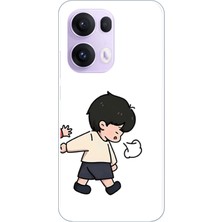 TechTree Oppo Reno 13 Pro Uyumlu Zorla Götürülen Sevgili - Çift Kombini Baskılı Silikon Kılıf