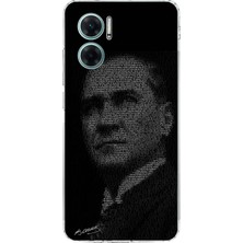 TechTree Redmi Note 11E Uyumlu Gençliğe Hitabe Yazılı Atatürk Silüeti Baskılı Silikon Kılıf