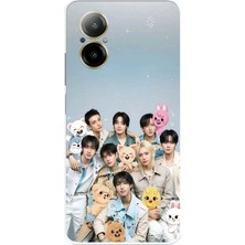 TechTree Realme 12 Lite Uyumlu Tray Kids K-Pop Grubu ve Skzoo Temalı Baskılı Silikon Kılıf