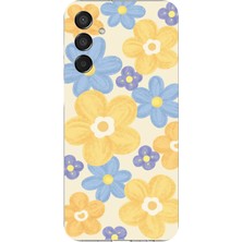 TechTree Samsung Galaxy M15 Uyumlu Soft Pastel Çiçek Bahçesi Baskılı Silikon Kılıf