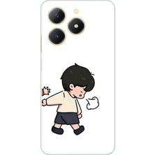 TechTree Realme C61 Uyumlu Zorla Götürülen Sevgili - Çift Kombini Baskılı Silikon Kılıf