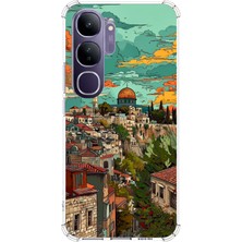 TechTree Vivo V40 Lite Uyumlu Özgür Filistin ve Kubbetüs Sahra Baskılı Silikon Kılıf