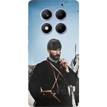 TechTree Redmi Note 14 Pro Plus Uyumlu Atatürk Cephede Baskılı Silikon Kılıf