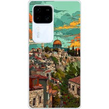 TechTree Vivo V30 Uyumlu Özgür Filistin ve Kubbetüs Sahra Baskılı Silikon Kılıf