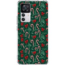 TechTree Xiaomi Mi 12T-12T Pro Uyumlu Yılbaşı Çam Ağacı ve Baston Şeker Baskılı Silikon Kılıf