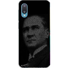 TechTree Samsung Galaxy A02 Uyumlu Gençliğe Hitabe Yazılı Atatürk Silüeti Baskılı Silikon Kılıf